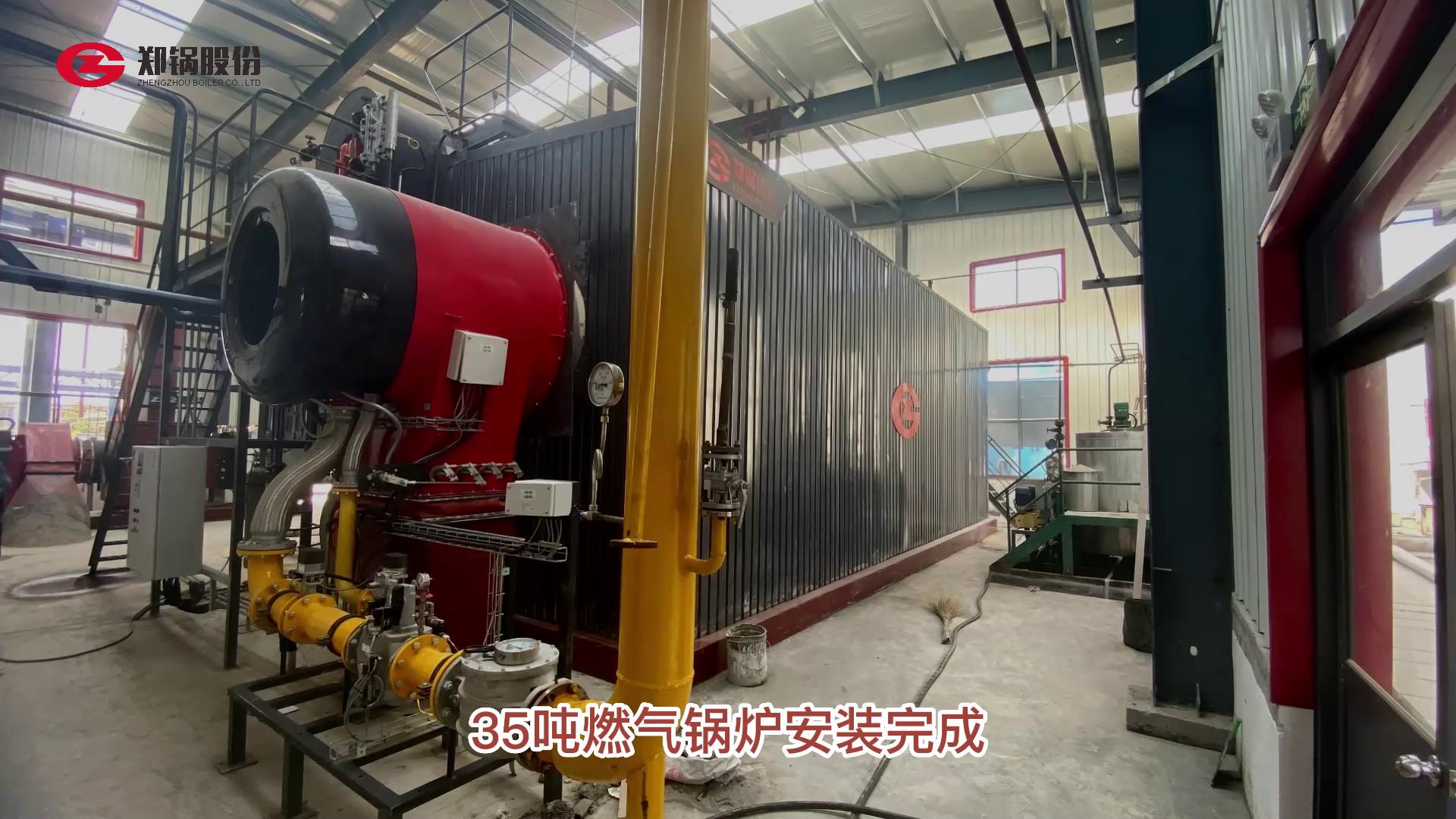 金百博35吨燃气蒸汽锅炉项目